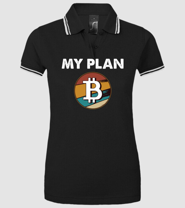 My plan B - Bitcoin model negru pe tricou