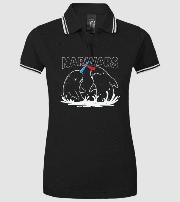 Narwars model negru pe tricou