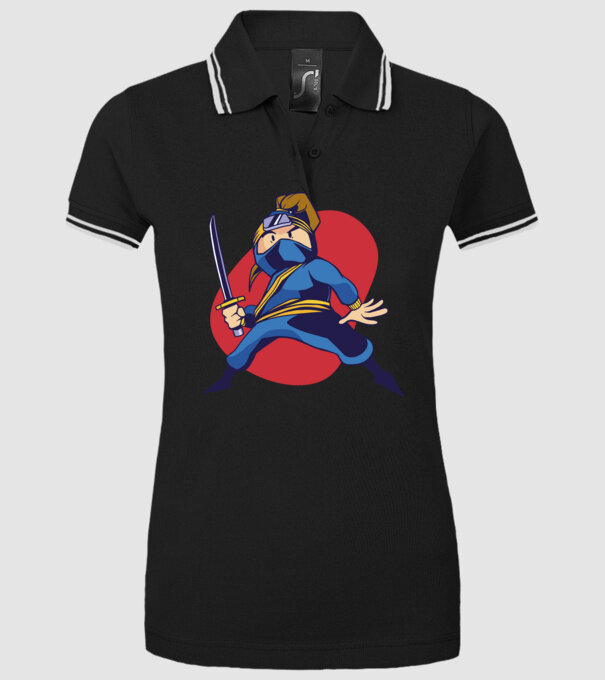 Copil Ninja model negru pe tricou