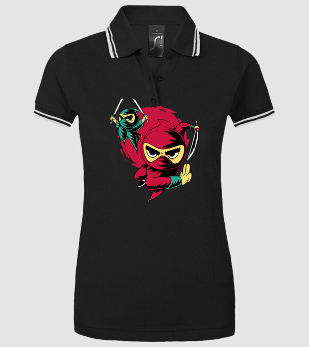 Tricou Ninja model negru pe tricou