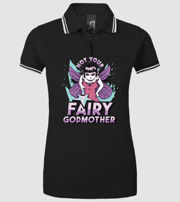 Not Your Fairy Godmother model negru pe tricou