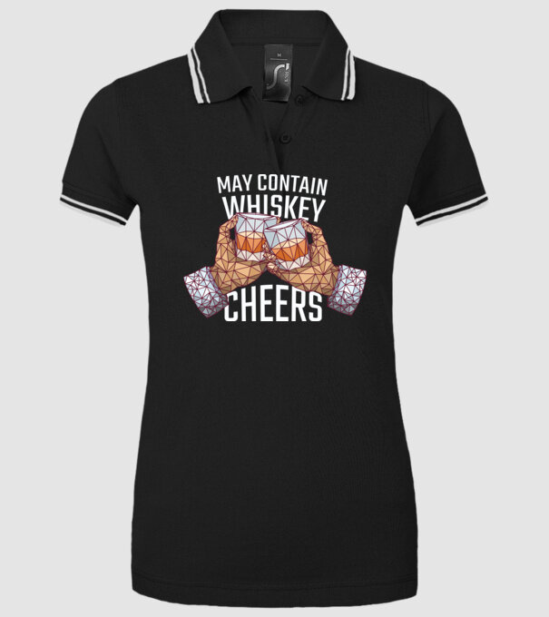 Poate conține urme de whisky model negru pe tricou