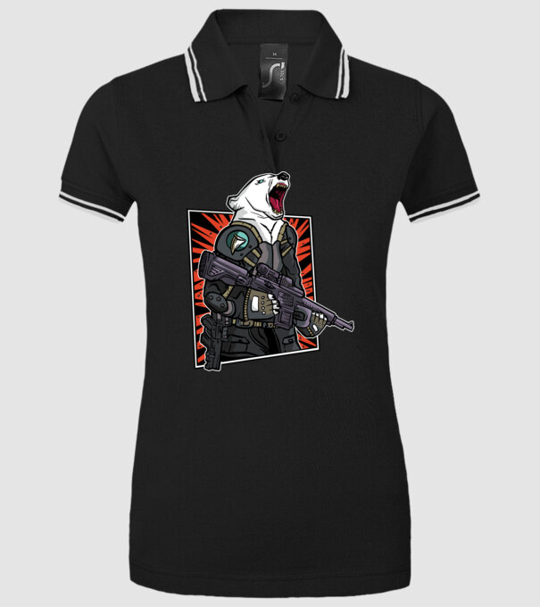 Ursul rusesc înarmat model negru pe tricou