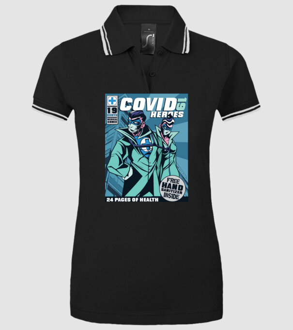 Medici Supereroi Benzi desenate model negru pe tricou