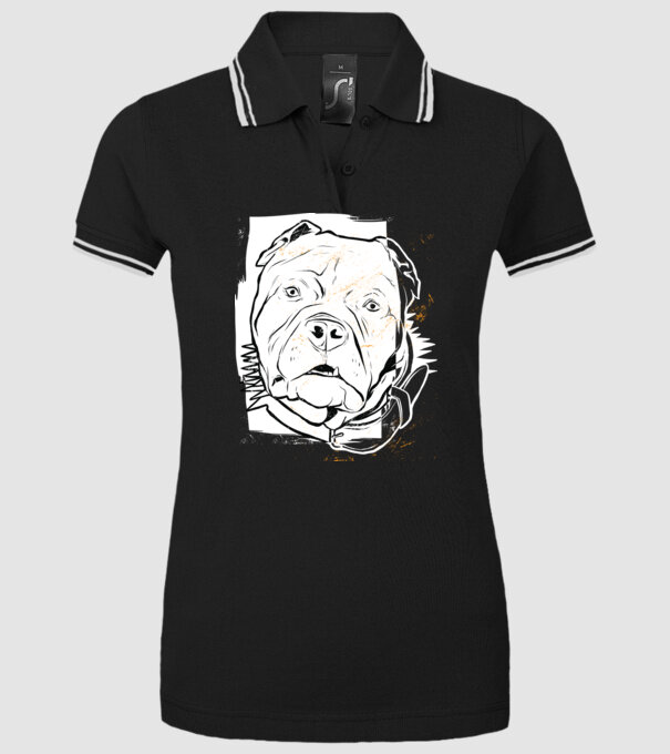 Cap Pitbull model negru pe tricou