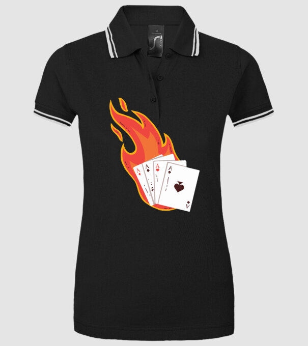 Poker model negru pe tricou