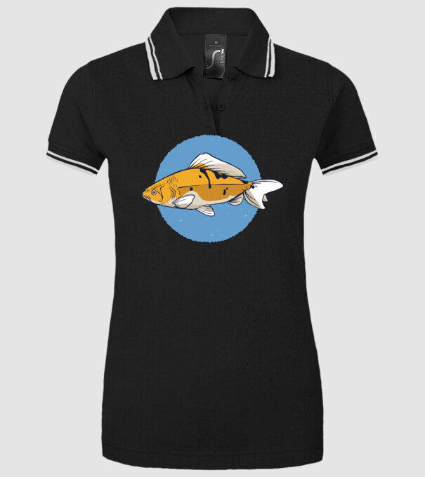 Pescuit la crap model negru pe tricou