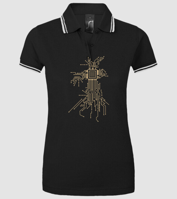 Procesor model negru pe tricou