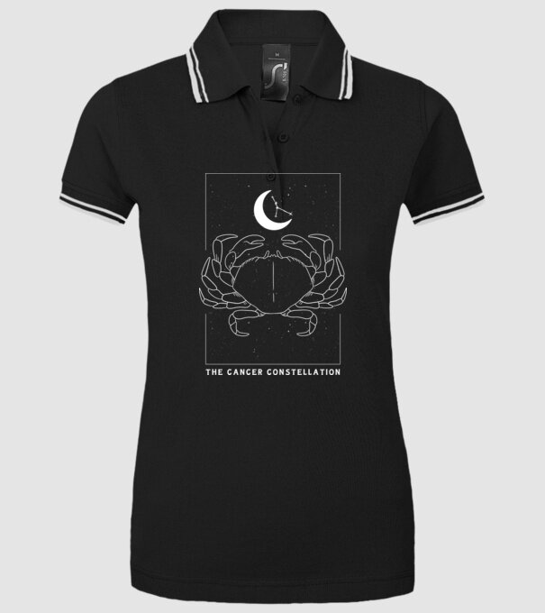 The Cancer Constellation model negru pe tricou