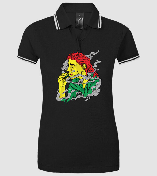 Dreadlock model negru pe tricou