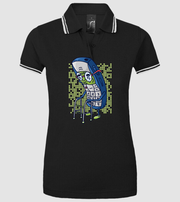 Câine drăguț schiind model negru pe tricou