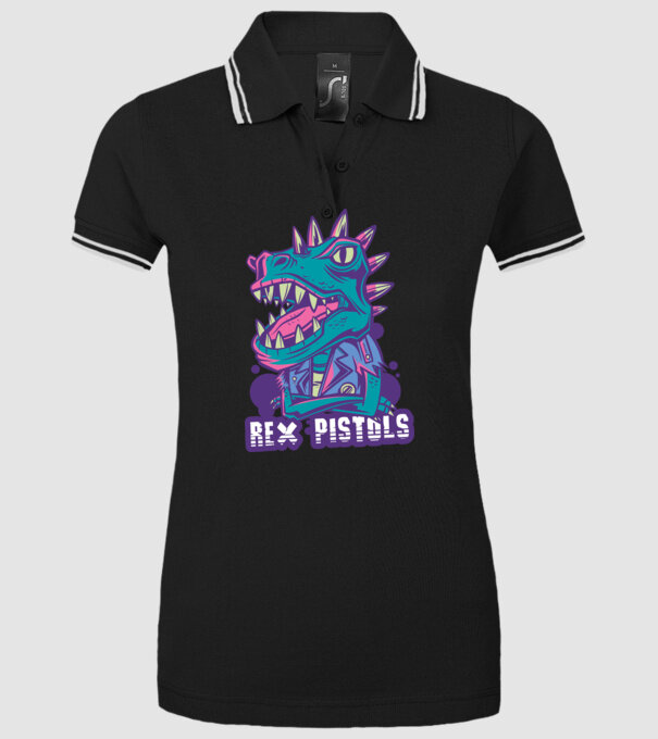 Rex Pistols model negru pe tricou