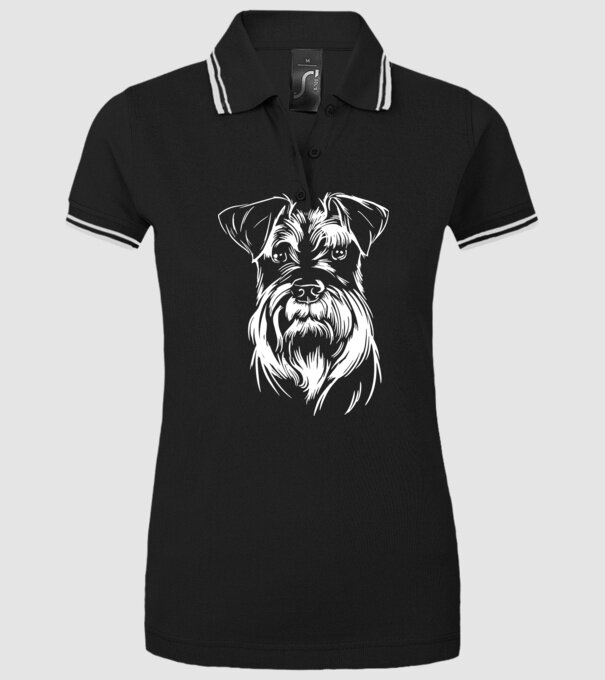 Cap Schnauzer model negru pe tricou