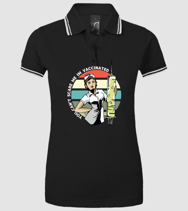 Nu mă poți speria cu nimic, sunt vaccinat model negru pe tricou