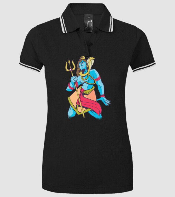 Shiva model negru pe tricou