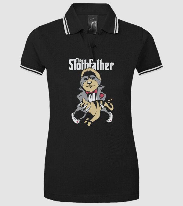 Slothfather - Naș Leneș model negru pe tricou