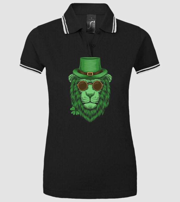 Sfântul Patrick Leu model negru pe tricou