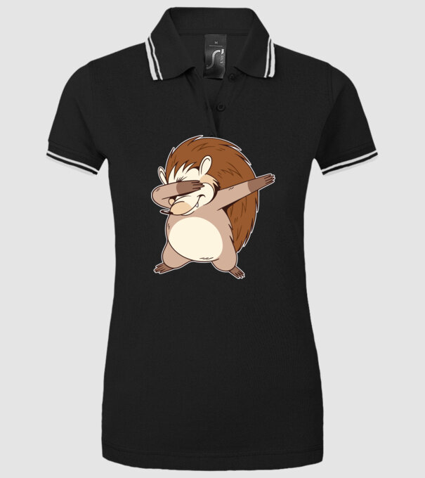 Arici DAB model negru pe tricou