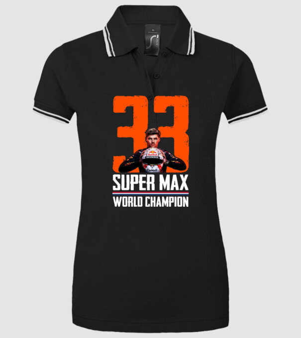 Super Max Formula 1 World Champion model negru pe tricou