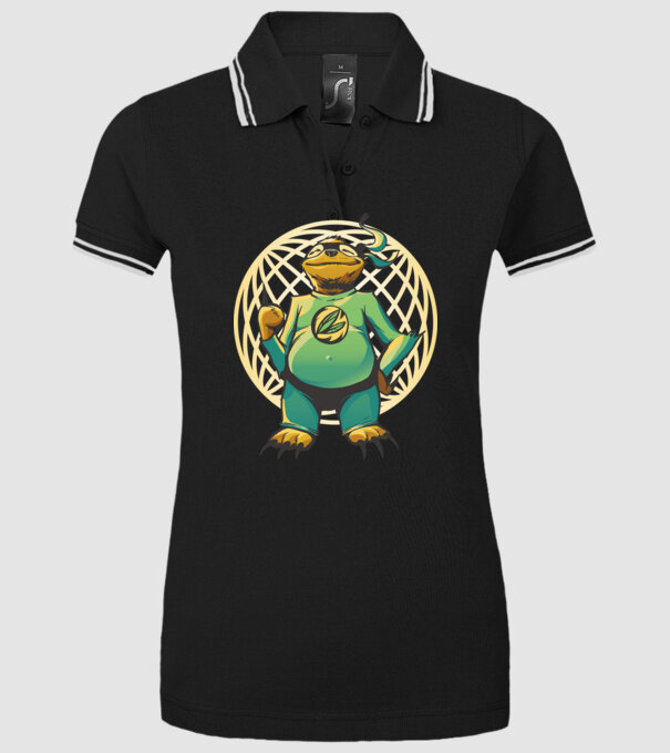 Leneș Super model negru pe tricou