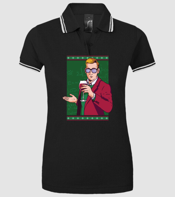 Profesor cu vin model negru pe tricou