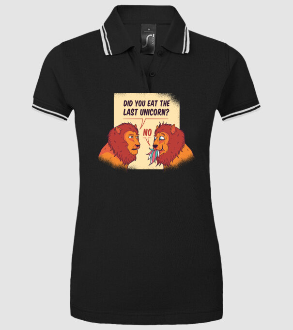 Tu ai mâncat ultimul unicorn? Tricou cu Leu amuzant model negru pe tricou