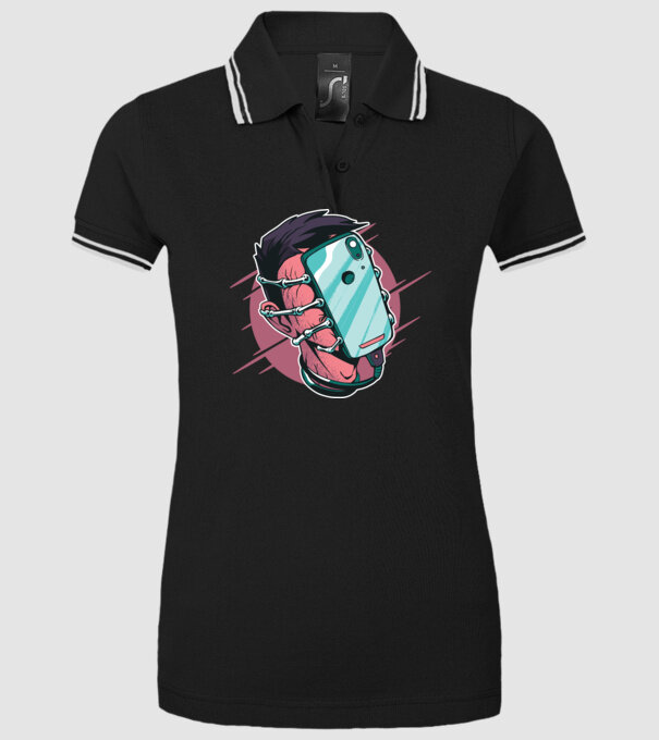 Telefon Facehugger tricou amuzant model negru pe tricou