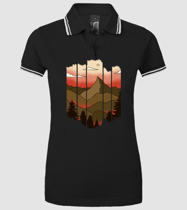 Imagine natură model negru pe tricou