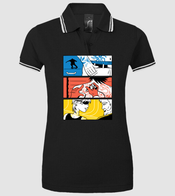 Tatuaj ilustrare model negru pe tricou