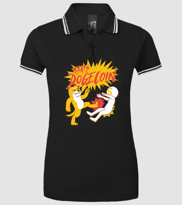 Thats Dogecoin model negru pe tricou