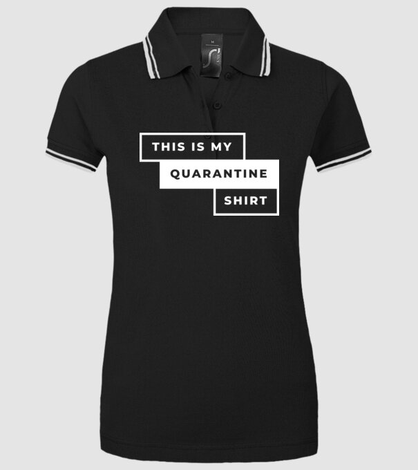 This is my quarantine shirt model negru pe tricou
