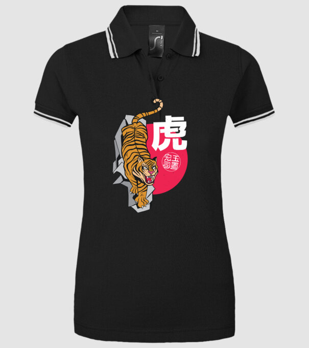 Tigru model negru pe tricou