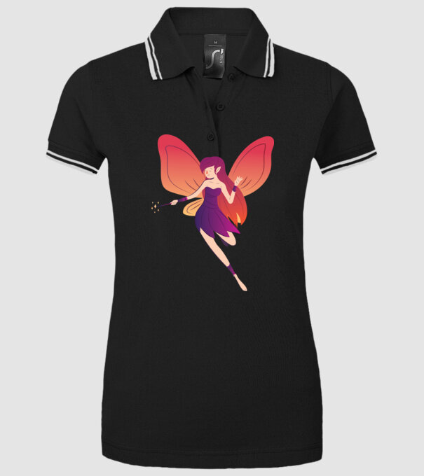 Magia zânelor model negru pe tricou