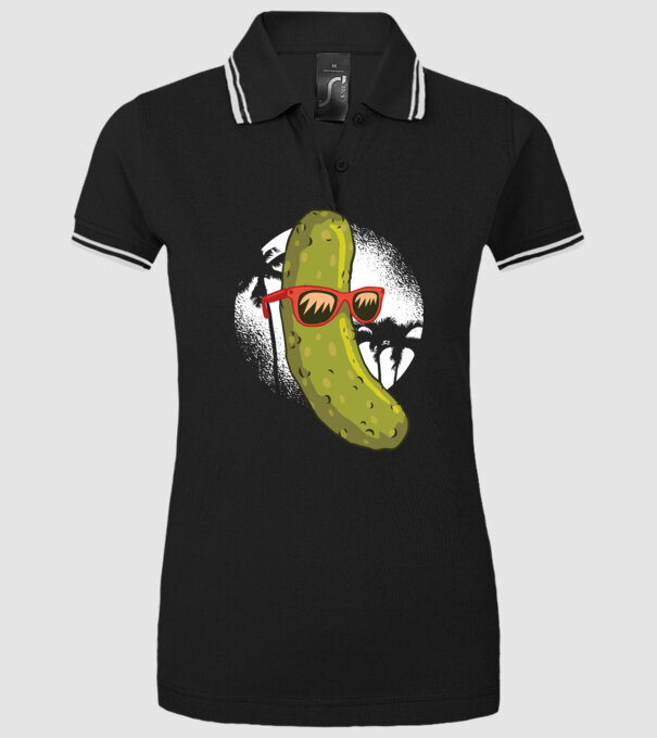 Castravete Ochelari de soare model negru pe tricou