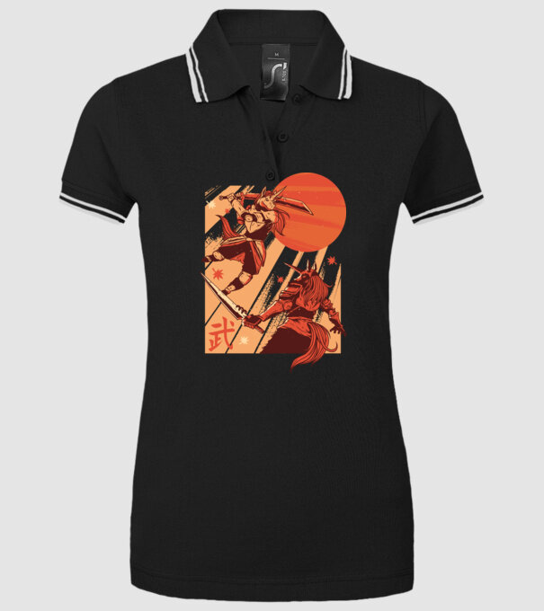 Unicorn Războinic model negru pe tricou
