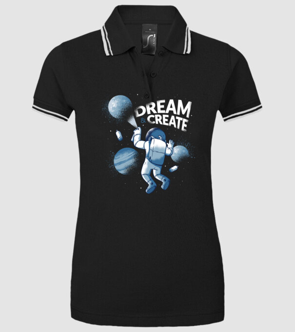 Graffiti Astronaut model negru pe tricou