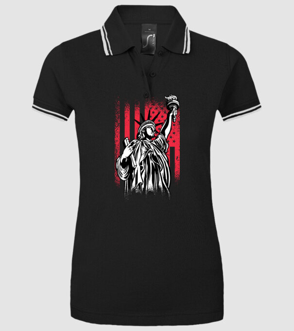 SUA Statuia Libertății model negru pe tricou