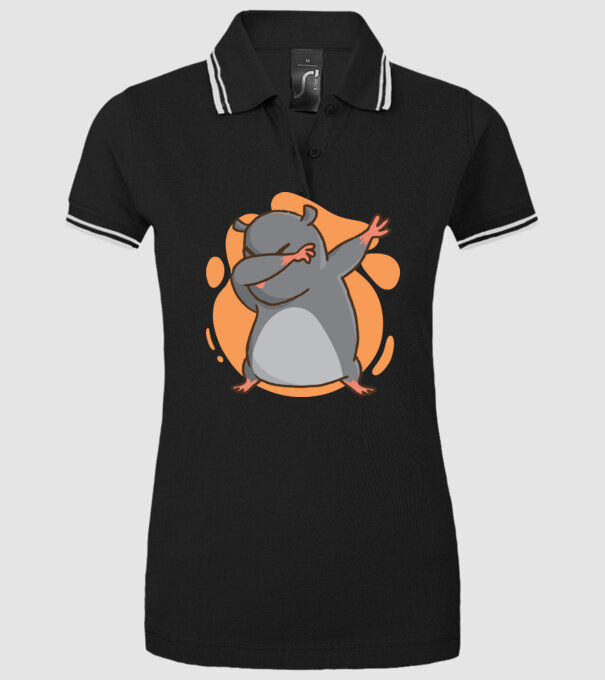 Cârtiță DAB model negru pe tricou