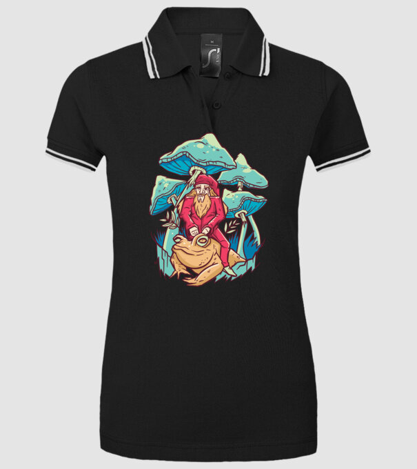 Vrăjitor cu broască model negru pe tricou