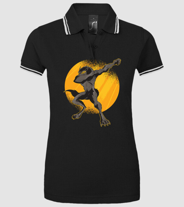 Vârcolac DAB model negru pe tricou