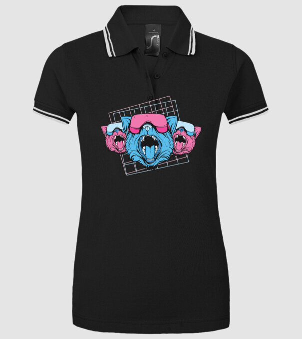 Pisicuțe VR model negru pe tricou