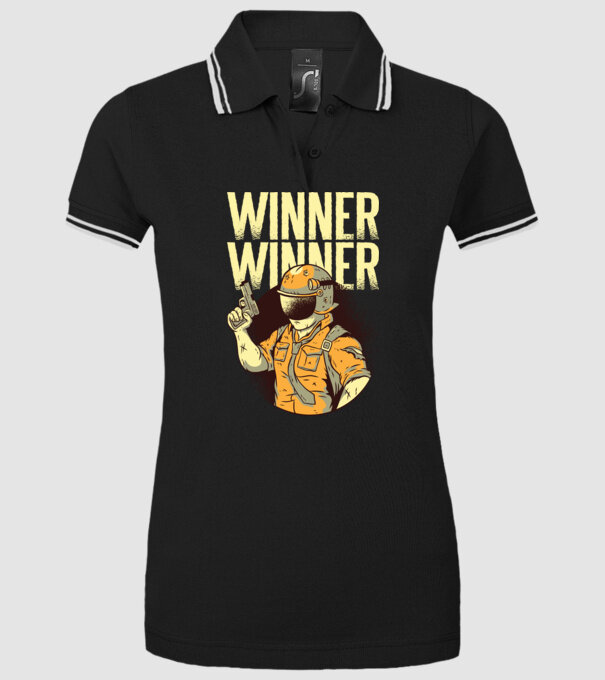 Winner Winner Chicken Dinner PUBG tricou model negru pe tricou