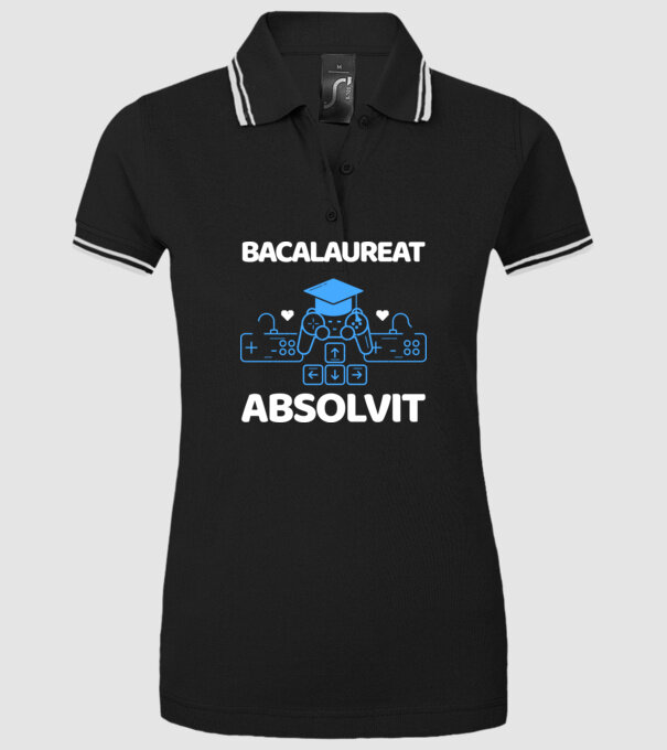 Bacalaureat absolvit model negru pe tricou