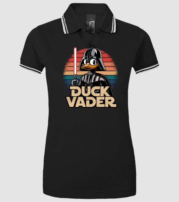 Duck Vader model negru pe tricou