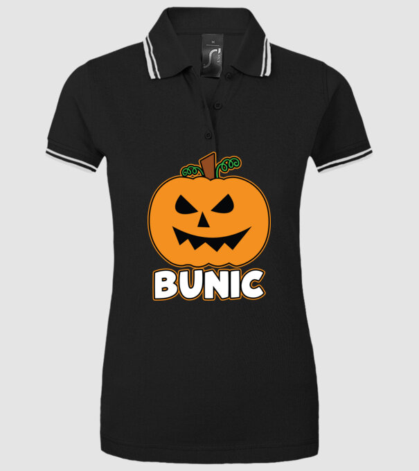 bunic model negru pe tricou