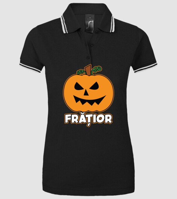 frățior model negru pe tricou