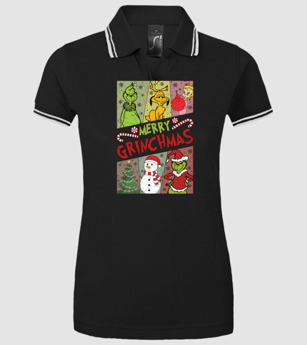 Merry Grinchmas - Grinch model negru pe tricou