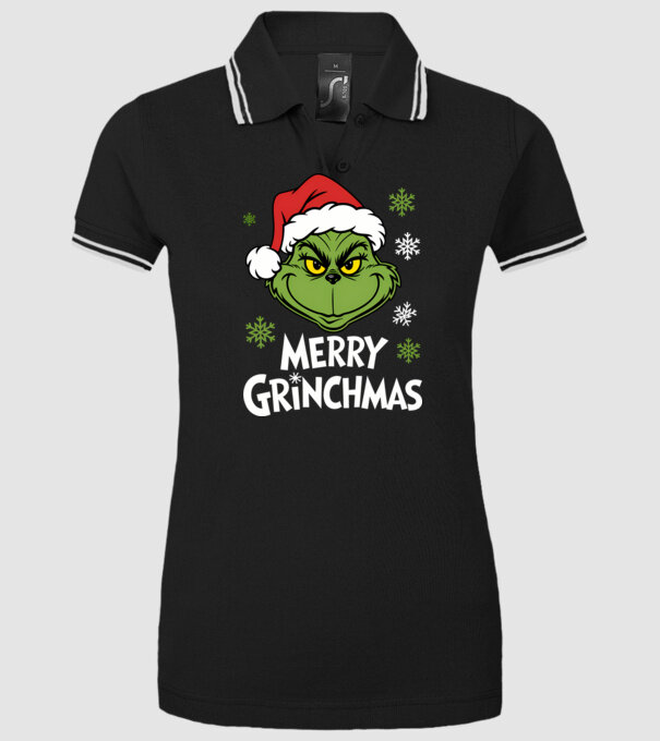 Merry Grinchmas Negru model negru pe tricou