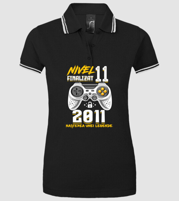 Nivel 11 finalizat. 2011 nașterea unei legende model negru pe tricou