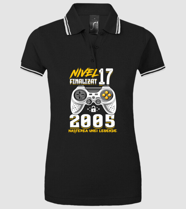Nivel 17 finalizat. 2005 nașterea unei legende model negru pe tricou